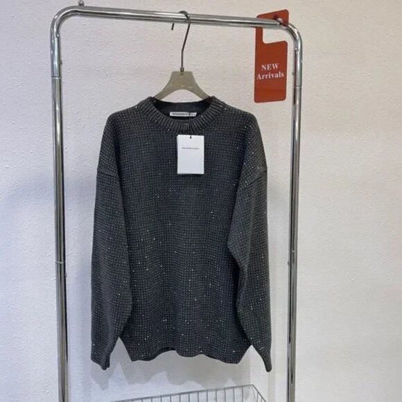 alexander wang full crystal embellished sweater - Picture 1 of 8